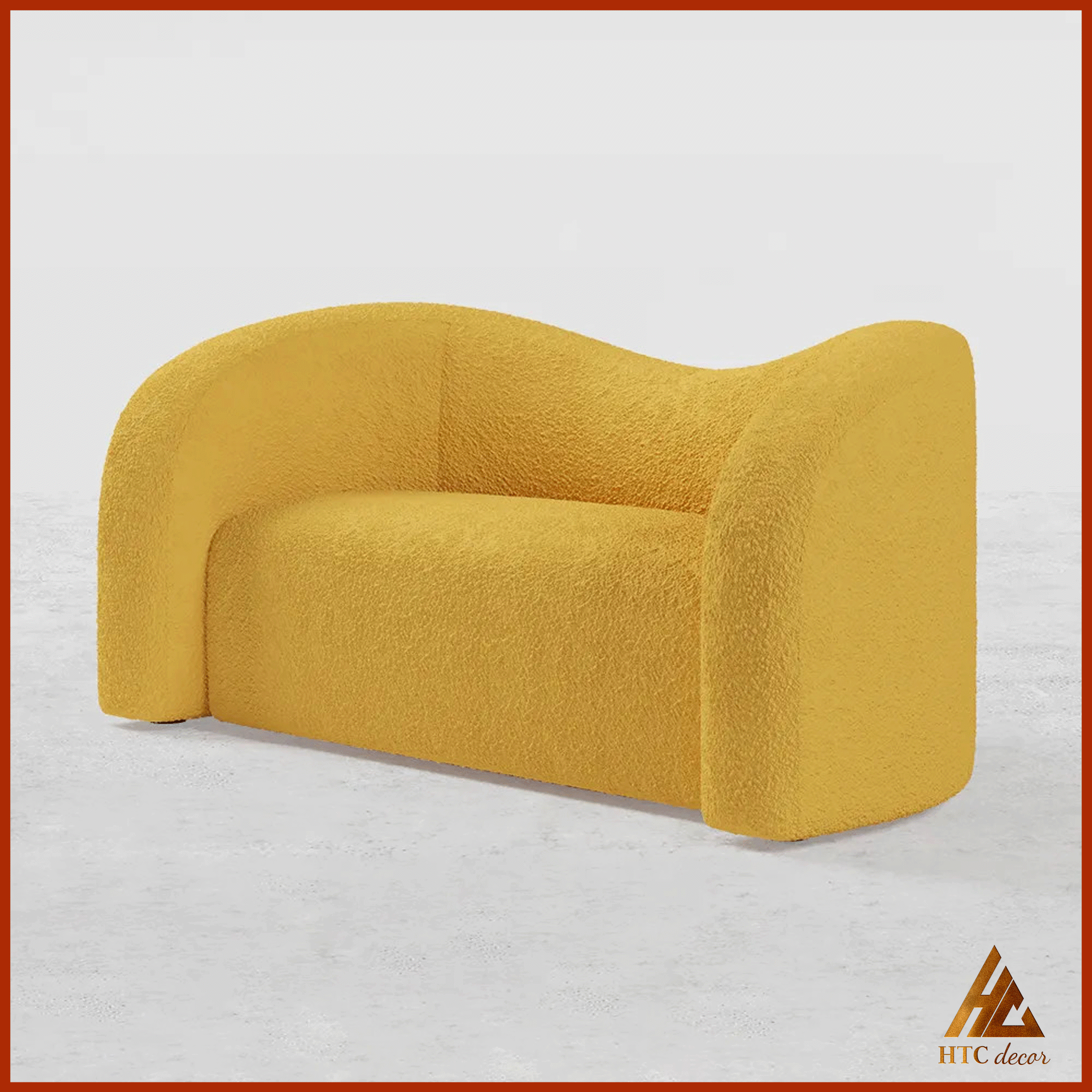 Ghế Sofa Băng Boucle Vải Lông Cừu